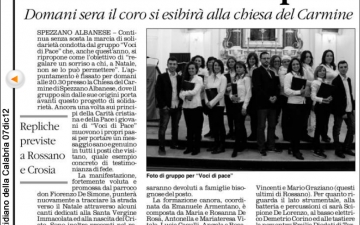 Quotidiano della Calabria 7dic12